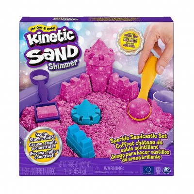 Kinetic Sand - Shimmer Sparkle Sandcastle Set Pink