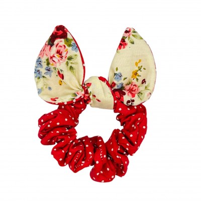 Scrunchie Bunny Spotty Cherry