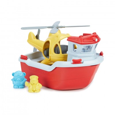 Green Toys - Rescue Boat & Helicopter