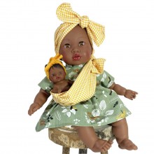 Κούκλα Alika With Yellow Bow 37εκ.