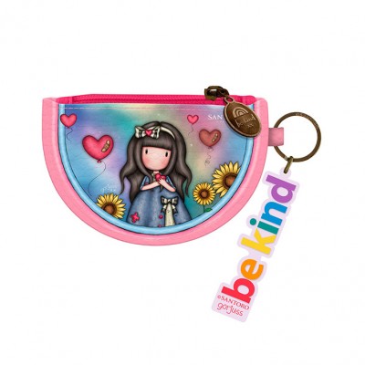 Gorjuss Keyring Zip Purse - Be Kind To Yourself