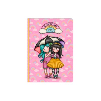 Gorjuss Mini Notebook With Stickers - Be Kind To Each Other