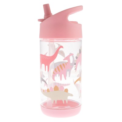 Παγούρι Με Καλαμάκι Pink Dino 350ml