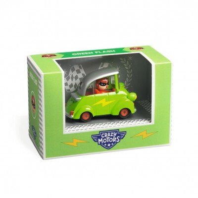 Crazy Motors Αυτοκίνητο Με Φιγούρα Green Flash