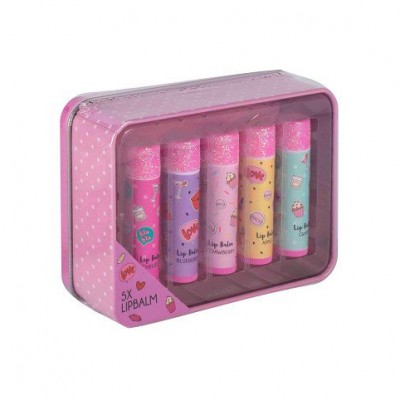 Lip Balm Tin Case Pink