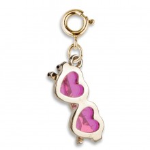 Charm It! Gold Heart Sunglasses Charm