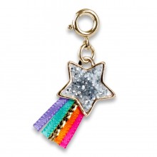 Charm It! Gold Glitter Shooting Star Charm