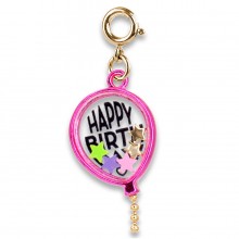 Charm It! Gold Birthday Balloon Shaker Charm