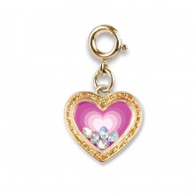 Charm It! Gold Heart Shaker Charm