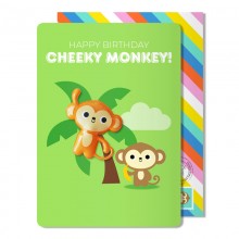 Ευχετήρια Κάρτα Με Μαγνητάκι Monkey