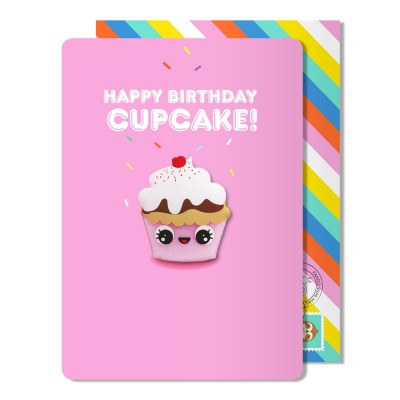 Ευχετήρια Κάρτα Με Μαγνητάκι Cupcake