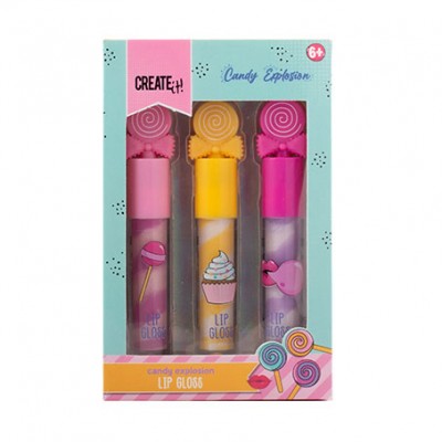 Lip Gloss Candy Explosion Pink/Yellow/Purple