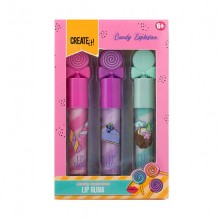 Lip Gloss Candy Explosion Pink/Purple/Mint