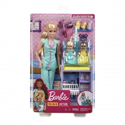 Barbie Παιδίατρος Με Μωράκια