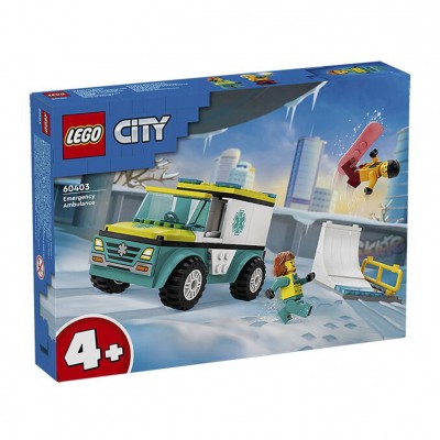 Emergency Ambulance & Snowboarder 60403