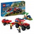 4X4 Fire Truck With Rescue Boat 60412