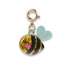 Charm It! Gold Glitter Bee Charm