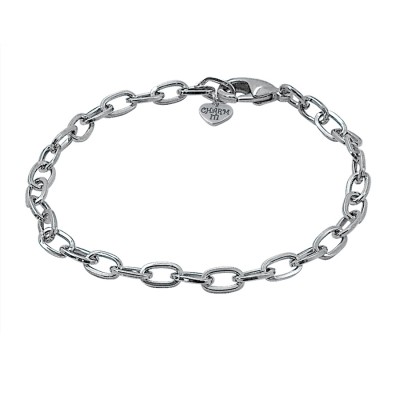 Charm It! Chain Bracelet Silver Slim