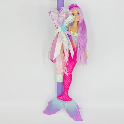 Λαμπάδα Barbie Γοργόνα