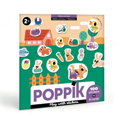 Poppik My First Stickers Baby Animals