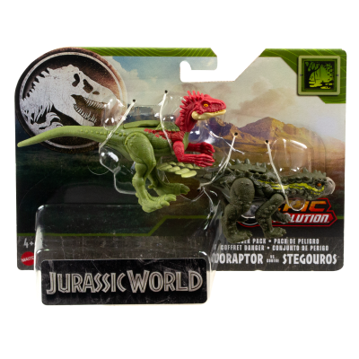 Jurassic World - Epic Evolution Danger Pack - Eoraptor vs Stegouros