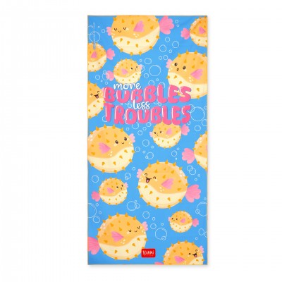 Legami Beach Towel Pufferfish 85x180