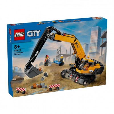 Yellow Construction Excavator 60420