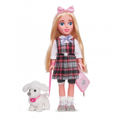 Κούκλα Beauty Star - Preppy Girl With Poodle Dog 45εκ.