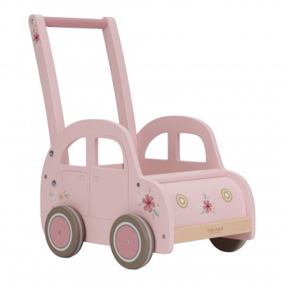 Ξύλινο Συρόμενο Καρότσι Vintage Wagon Pink