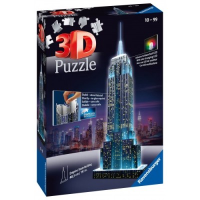 Παζλ 3D Empire State Building Night Edition 216κομ.