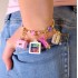 Charm It! Gold Pink Purse Charm