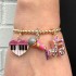 Charm It! Glitter Piano Heart Charm