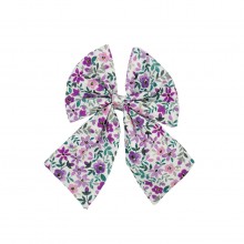 Φιόγκος Κλιπ Purple Floral