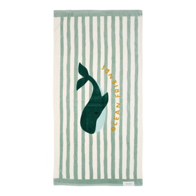 Παιδική Πετσέτα Θαλάσσης Seashells And Stripes Surf Blue