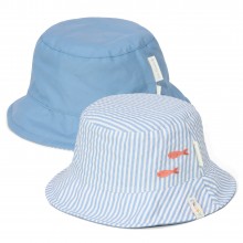 Παιδικό Καπέλο Διπλής Όψης Stripes Ocean Blue Νο3