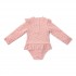 Ολόσωμο Μακρυμάνικο Μαγιό Sunny Flowers Blush Νο74/80