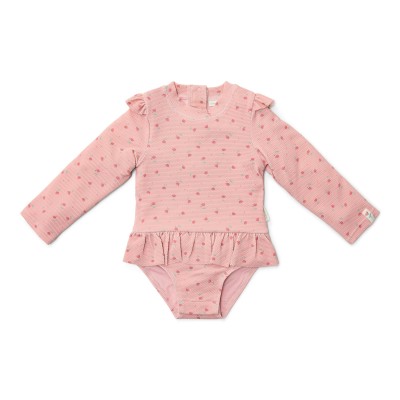 Ολόσωμο Μακρυμάνικο Μαγιό Sunny Flowers Blush Νο86/92