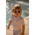 Ολόσωμο Κοντομάνικο Μαγιό Sunny Flowers Multi-Colour Νο86/92