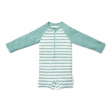 Ολόσωμο Μακρυμάνικο Μαγιό Stripes Surf Mint Νο74/80
