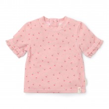 Μπλουζάκι Κοντομάνικο Με Προστασία UV Sunny Flowers Blush Νο98/104