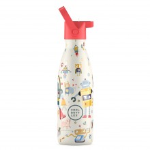 Cool Bottles Kids Ανοξείδωτο Θερμός Messy Robots 350ml