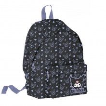 Σακίδιο Στρογγυλό Kuromi - Pattern Black