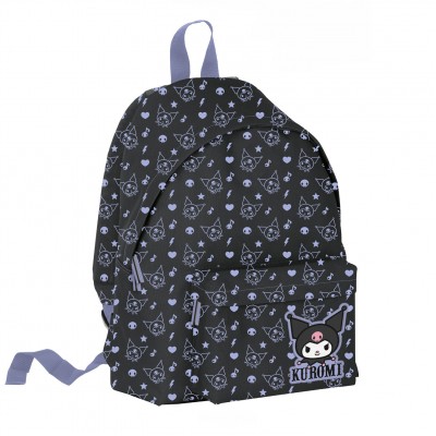 Σακίδιο Στρογγυλό Kuromi - Pattern Black