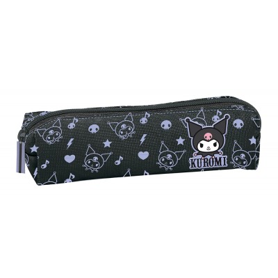 Κασετίνα Μικρό Βαρελάκι Kuromi - Pattern Black