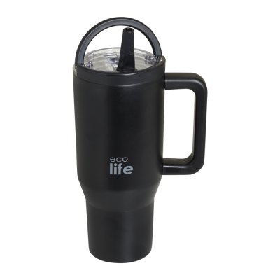 Ποτήρι Θερμός EcoLife Tumbler 2Handles Lid - Rich Black 900ml