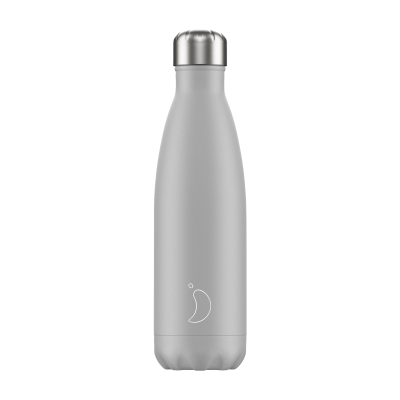 Θερμός Chilly's Light Grey Matte 500ml