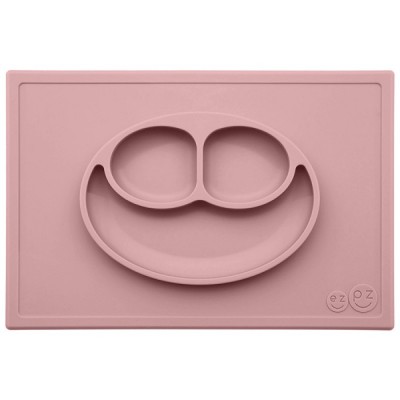 Πιάτο Σιλικόνης Happy Mat Blush