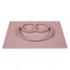 Πιάτο Σιλικόνης Happy Mat Blush
