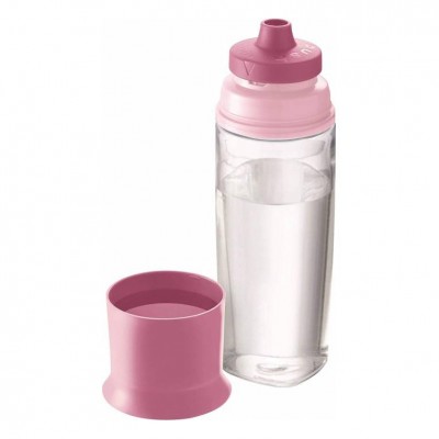 Παγούρι Με Ποτήρι Concept Ροζ 500ml