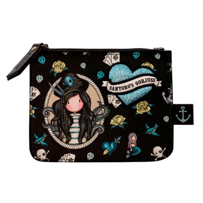 Gorjuss Zip Purse - Black Pearl